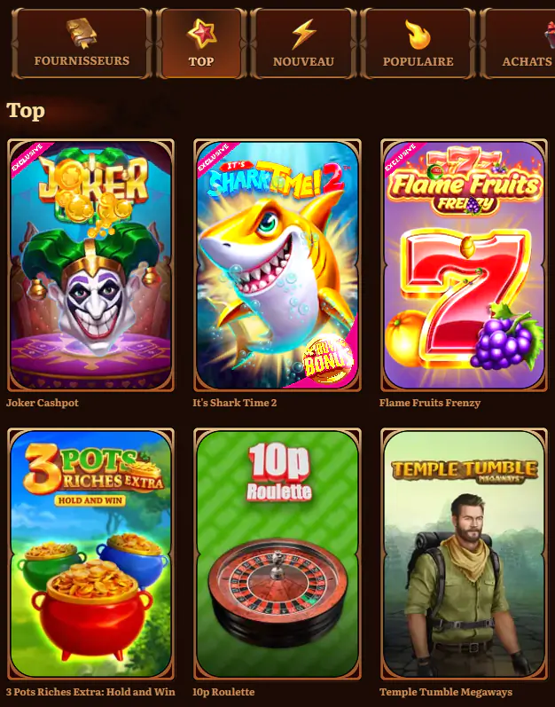 Top Wild Robin Casino Games